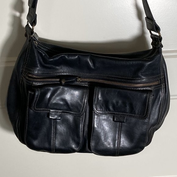 Vintage Fossil - Black Smooth Leather Large Purse - Picture 2 of 16